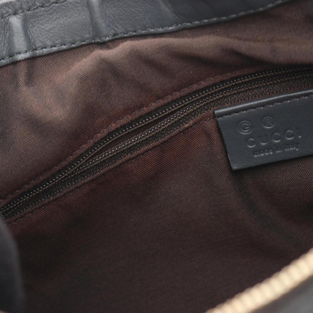 GUCCI Gray Leather Shoulder Bag - Picture 5 of 8